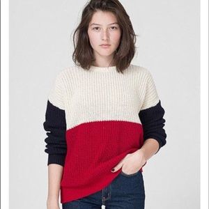 American Apparel Color Block Fisherman’s Pullover
